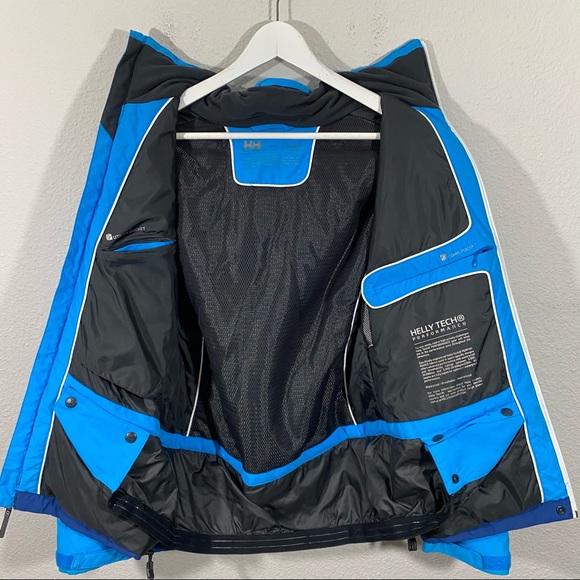 Helly Hansen Blue and White Ski Jacket - Picture 11 of 13